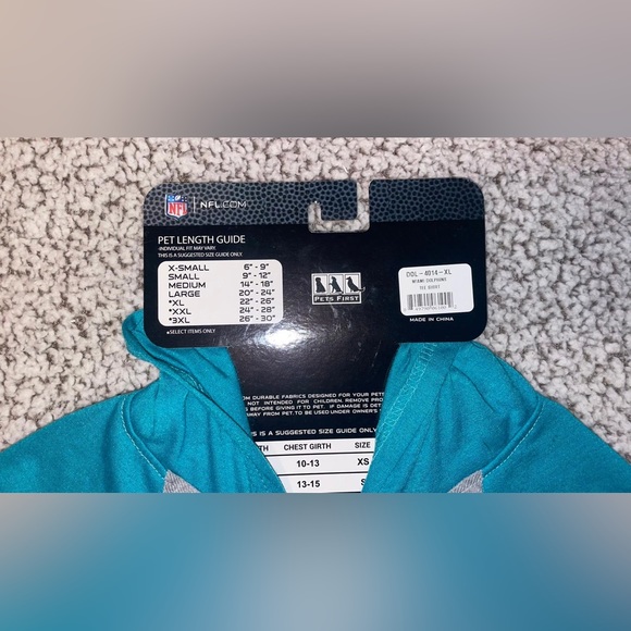 NWT MIAMI DOLPHINS PET APPAREL SIZE XL - Picture 4 of 6